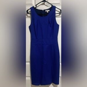 J. Crew Women’s Royal Blue Wool Lined Midi Dress Sz. 2